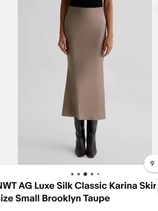 Ag Adriano Goldschmied Dresses & Skirts - AG Luxe Silk Skirt in Size Small, Color: Brooklyn Taupe. New with Tags!